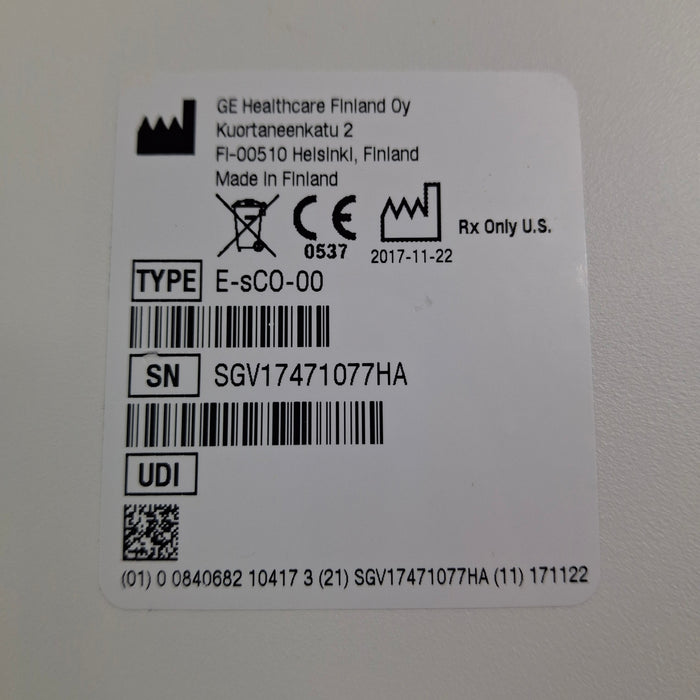 GE Healthcare GE Healthcare E-sCO-00 Respiratory Module Patient Monitors reLink Medical