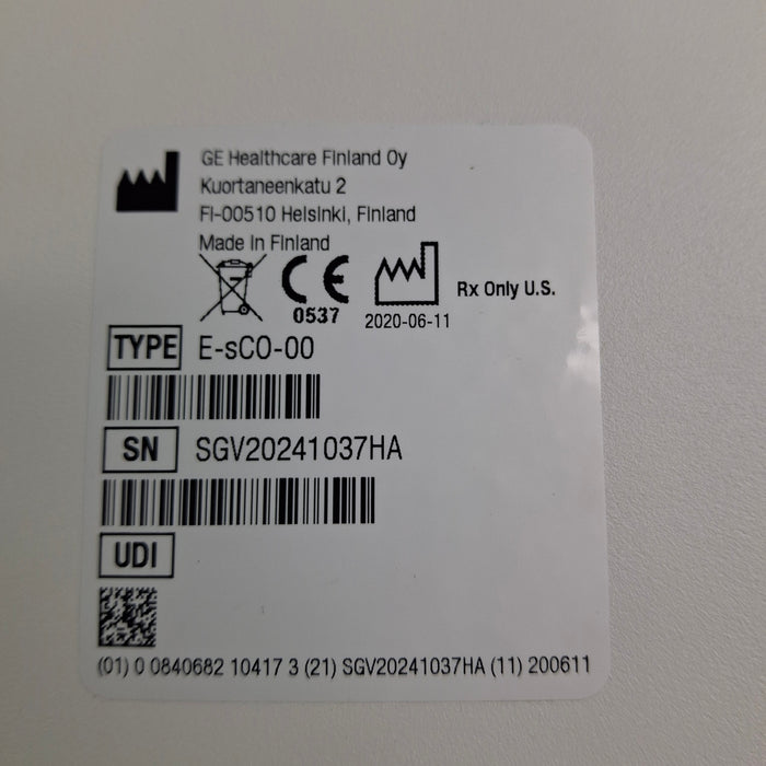 GE Healthcare GE Healthcare E-sCO-00 Respiratory Module Patient Monitors reLink Medical