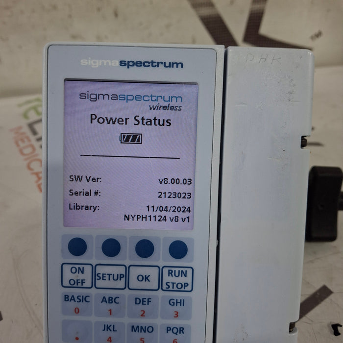 Baxter Baxter Sigma Spectrum 8.00.03 w/o Battery Infusion Pump Infusion Pump reLink Medical