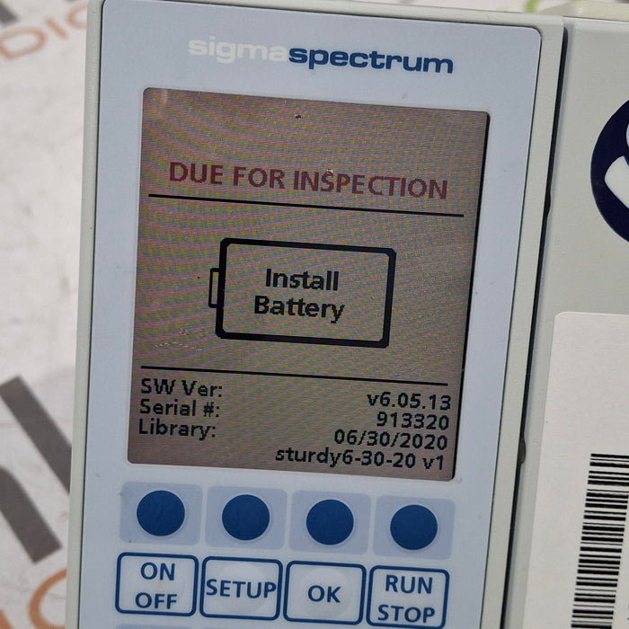 Baxter Baxter Sigma Spectrum 6.05.13 without Battery Infusion Pump Infusion Pump reLink Medical