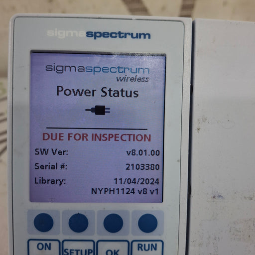 Baxter Baxter Sigma Spectrum 8.01.00 w/o Battery Infusion Pump Infusion Pump reLink Medical