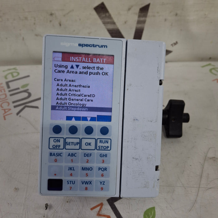 Baxter Baxter Sigma Spectrum 8.01.00 w/o Battery Infusion Pump Infusion Pump reLink Medical