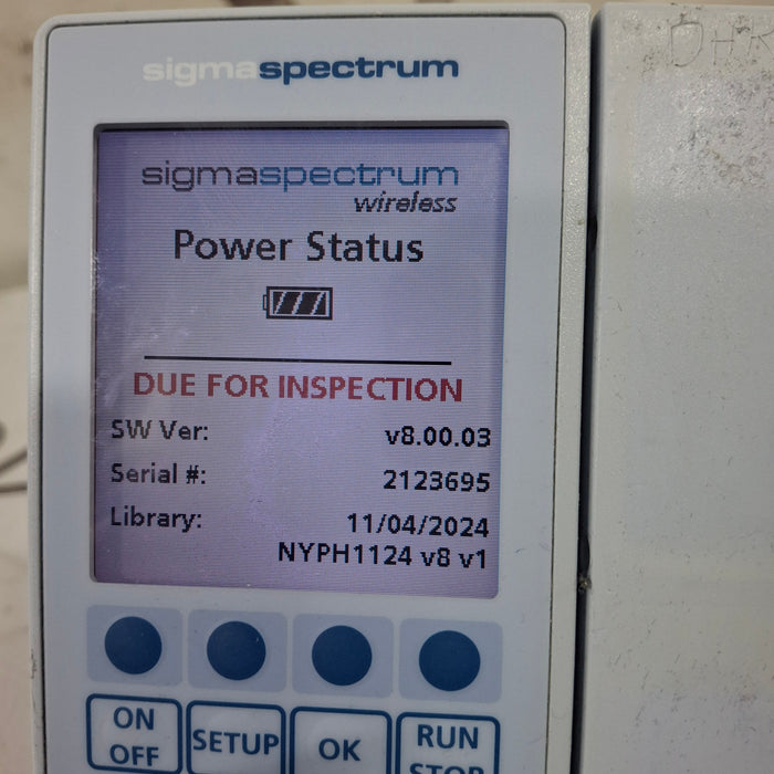 Baxter Baxter Sigma Spectrum 8.00.03 w/o Battery Infusion Pump Infusion Pump reLink Medical