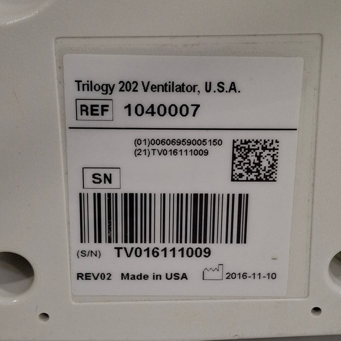 Respironics Respironics Trilogy 202 Ventilator Respiratory reLink Medical