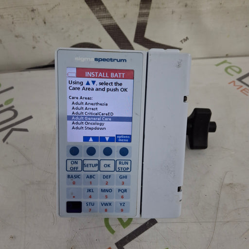 Baxter Baxter Sigma Spectrum 8.01.00 w/o Battery Infusion Pump Infusion Pump reLink Medical