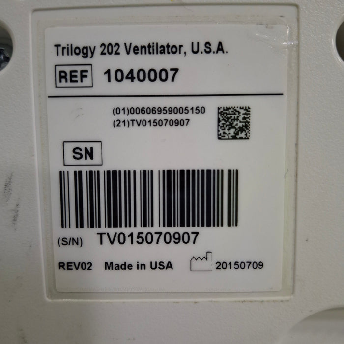 Respironics Respironics Trilogy 202 Ventilator Respiratory reLink Medical