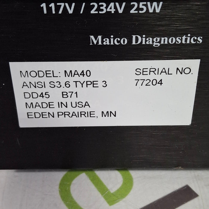 Maico MA 40 Audiometer