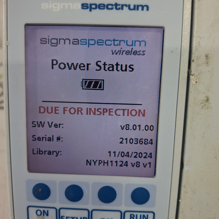 Baxter Baxter Sigma Spectrum 8.01.00 w/o Battery Infusion Pump Infusion Pump reLink Medical