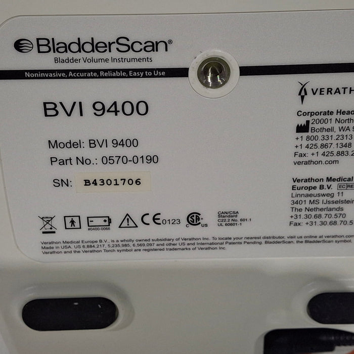Verathon Medical, Inc Verathon Medical, Inc BVI 9400 Bladderscan Surgical Equipment reLink Medical