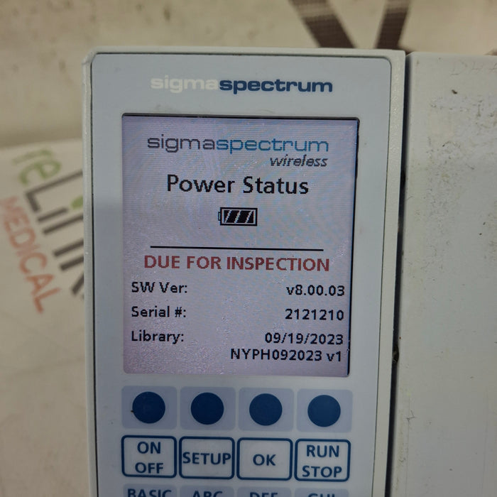Baxter Baxter Sigma Spectrum 8.00.03 w/o Battery Infusion Pump Infusion Pump reLink Medical