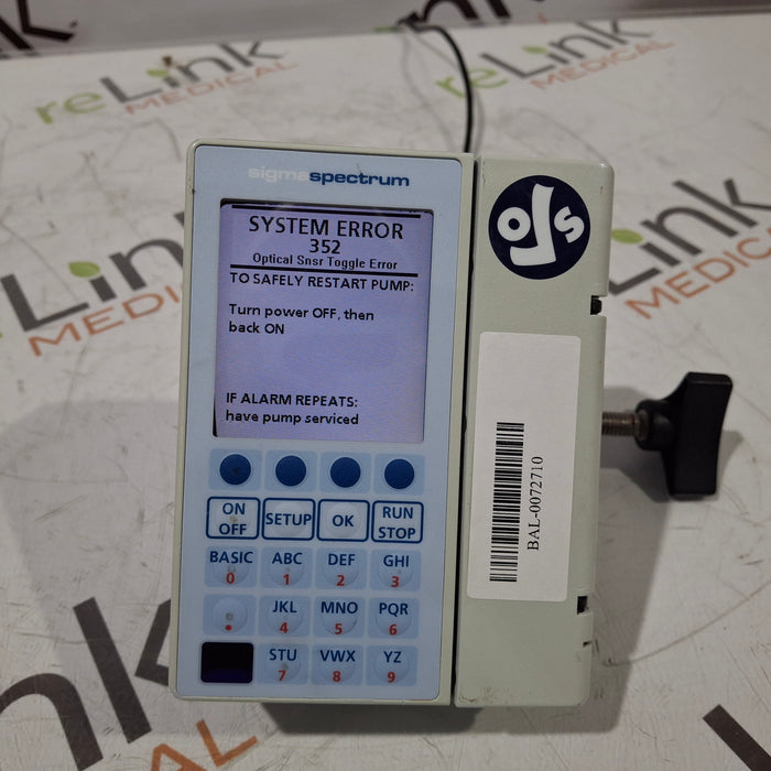 Baxter Baxter Sigma Spectrum 6.05.13 without Battery Infusion Pump Infusion Pump reLink Medical