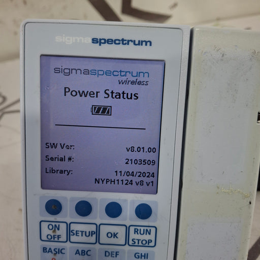 Baxter Baxter Sigma Spectrum 8.01.00 w/o Battery Infusion Pump Infusion Pump reLink Medical