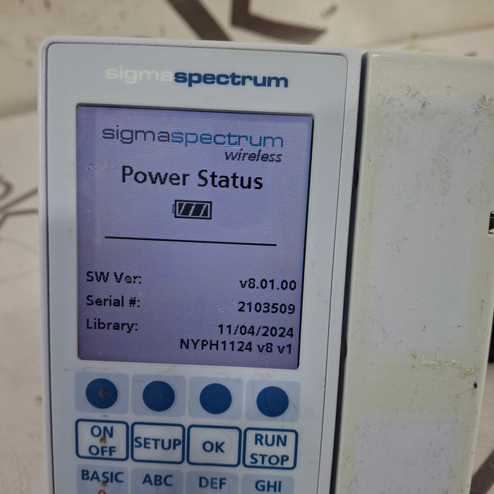 Baxter Baxter Sigma Spectrum 8.01.00 w/o Battery Infusion Pump Infusion Pump reLink Medical