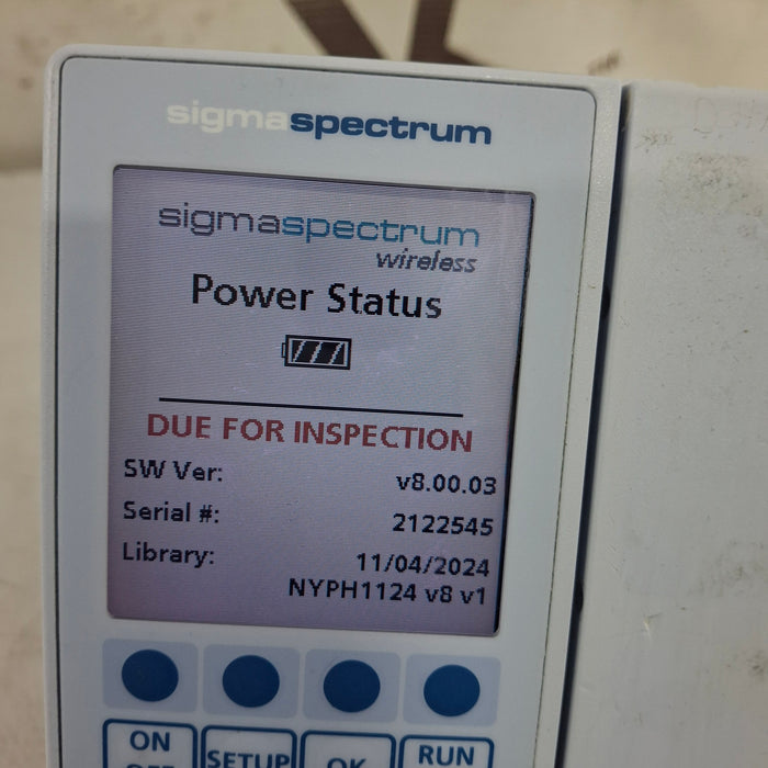 Baxter Sigma Spectrum 8.00.03 w/o Battery Infusion Pump