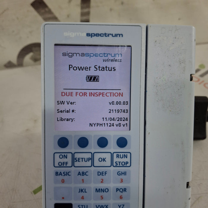 Baxter Baxter Sigma Spectrum 8.00.03 w/o Battery Infusion Pump Infusion Pump reLink Medical