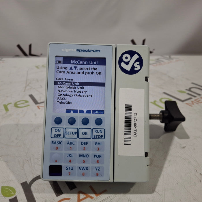 Baxter Sigma Spectrum 6.05.14 without Battery Infusion Pump