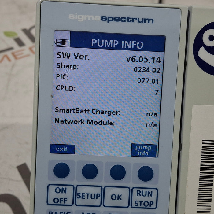 Baxter Sigma Spectrum 6.05.14 without Battery Infusion Pump