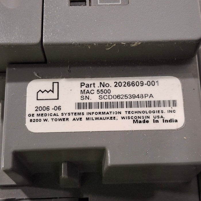 GE Healthcare GE Healthcare MAC 5500 ECG without CAM Module Cardiology reLink Medical