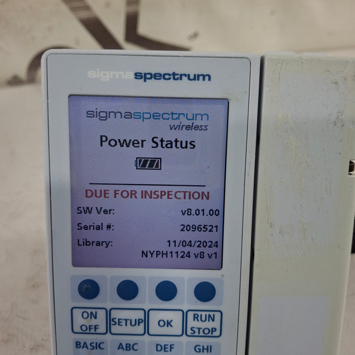 Baxter Baxter Sigma Spectrum 8.01.00 w/o Battery Infusion Pump Infusion Pump reLink Medical