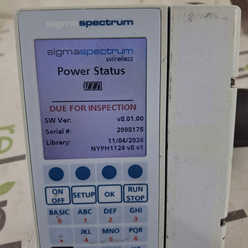Baxter Baxter Sigma Spectrum 8.01.00 w/o Battery Infusion Pump Infusion Pumps reLink Medical