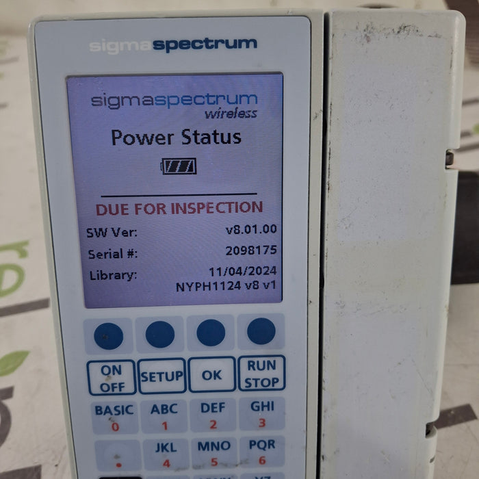 Baxter Baxter Sigma Spectrum 8.01.00 w/o Battery Infusion Pump Infusion Pumps reLink Medical