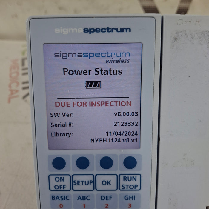Baxter Baxter Sigma Spectrum 8.00.03 w/o Battery Infusion Pump Infusion Pumps reLink Medical