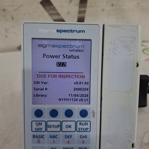 Baxter Baxter Sigma Spectrum 8.01.00 w/o Battery Infusion Pump Infusion Pumps reLink Medical