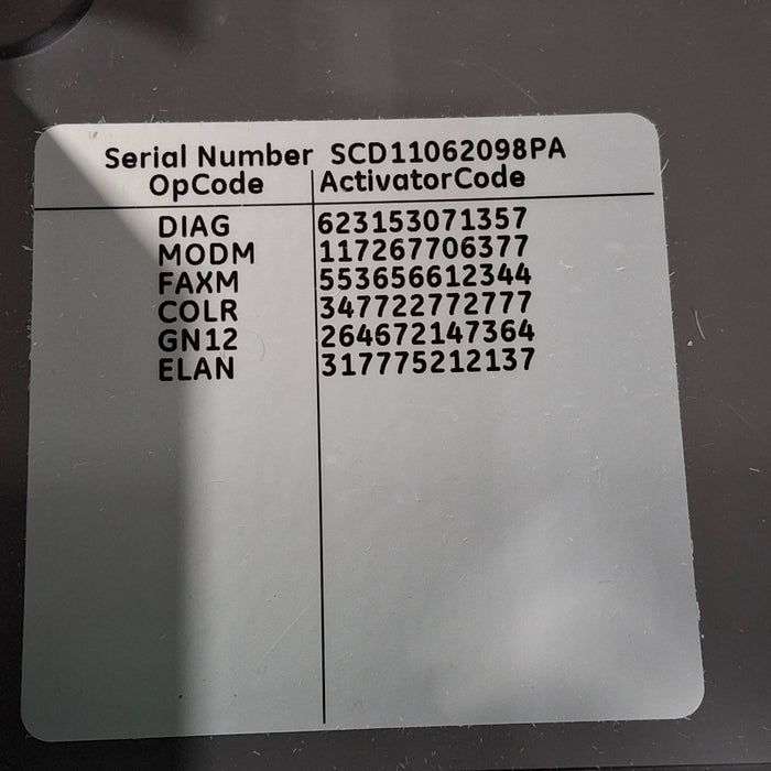 GE Healthcare MAC 5500 ECG without CAM Module