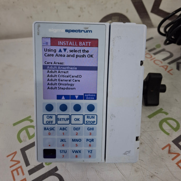 Baxter Baxter Sigma Spectrum 8.01.00 w/o Battery Infusion Pump Infusion Pump reLink Medical