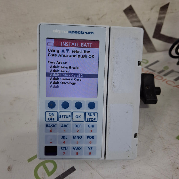 Baxter Baxter Sigma Spectrum 8.01.00 w/o Battery Infusion Pump Infusion Pump reLink Medical