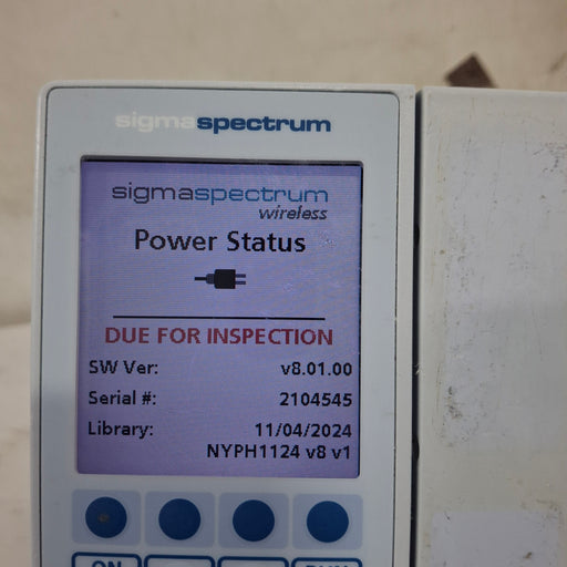 Baxter Baxter Sigma Spectrum 8.01.00 w/o Battery Infusion Pump Infusion Pump reLink Medical