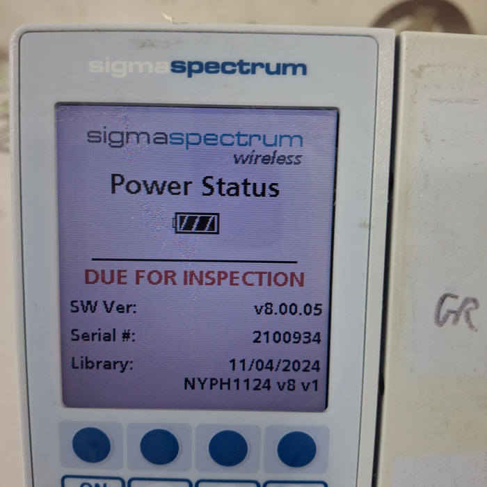 Baxter Baxter Sigma Spectrum 8.00.05 w/o Battery Infusion Pump Infusion Pump reLink Medical