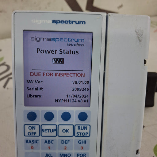 Baxter Baxter Sigma Spectrum 8.01.00 w/o Battery Infusion Pump Infusion Pump reLink Medical