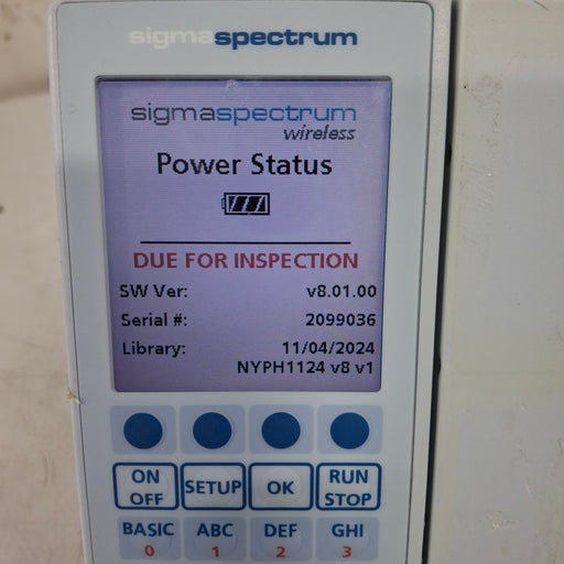 Baxter Baxter Sigma Spectrum 8.01.00 w/o Battery Infusion Pump Infusion Pump reLink Medical