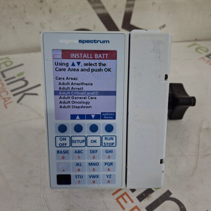 Baxter Baxter Sigma Spectrum 8.01.00 w/o Battery Infusion Pump Infusion Pump reLink Medical