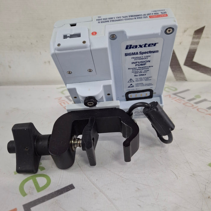 Baxter Baxter Sigma Spectrum 8.01.00 w/o Battery Infusion Pump Infusion Pump reLink Medical