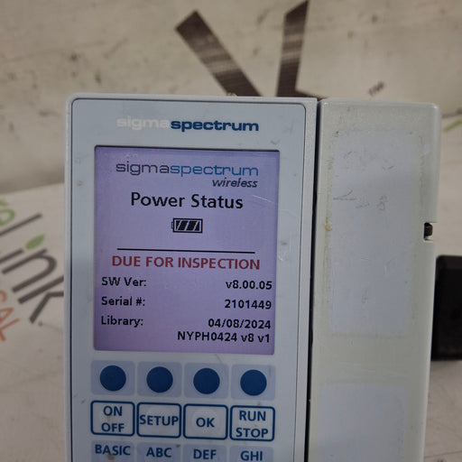 Baxter Baxter Sigma Spectrum 8.00.05 w/o Battery Infusion Pump Infusion Pumps reLink Medical