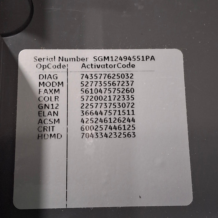 GE Healthcare MAC 5500 HD ECG without CAM Module