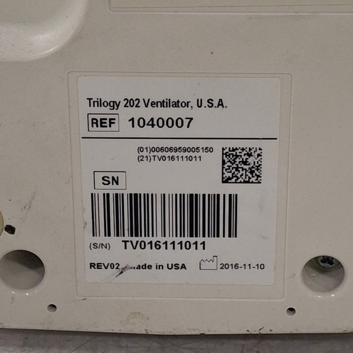 Respironics Respironics Trilogy 202 Ventilator Respiratory reLink Medical