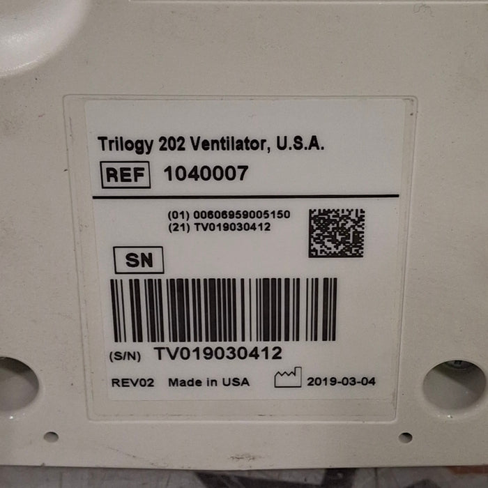 Respironics Respironics Trilogy 202 Ventilator Respiratory reLink Medical