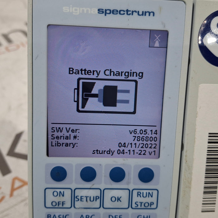 Baxter Sigma Spectrum 6.05.14 with A/B/G/N Battery Infusion Pump