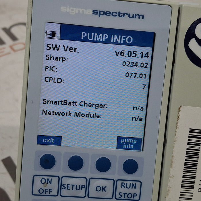 Baxter Sigma Spectrum 6.05.14 without Battery Infusion Pump