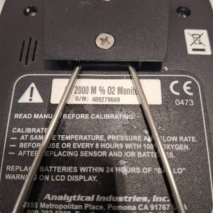 Analytical Industries, Inc. ALL-2000 M% O2 Monitor