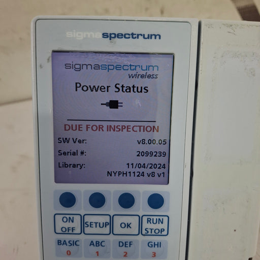 Baxter Baxter Sigma Spectrum 8.00.05 w/o Battery Infusion Pump Infusion Pump reLink Medical