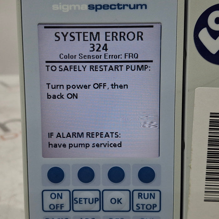 Baxter Sigma Spectrum 6.05.13 without Battery Infusion Pump