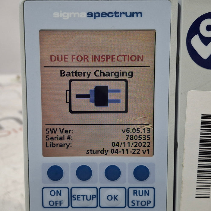 Baxter Sigma Spectrum 6.05.13 without Battery Infusion Pump