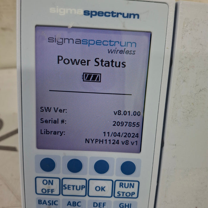 Baxter Sigma Spectrum 8.01.00 w/o Battery Infusion Pump