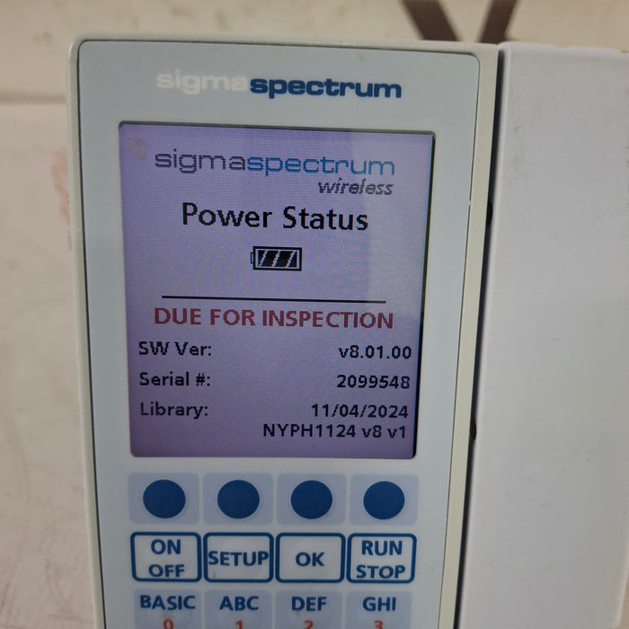 Baxter Baxter Sigma Spectrum 8.01.00 w/o Battery Infusion Pump Infusion Pump reLink Medical