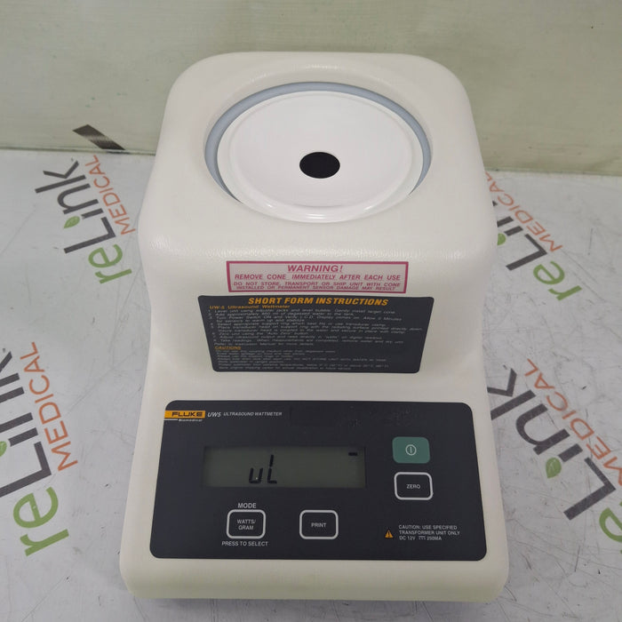 Fluke Fluke UW5 Utrasound Wattmeter Test Equipment reLink Medical