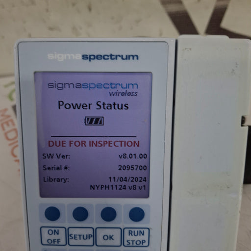 Baxter Baxter Sigma Spectrum 8.01.00 w/o Battery Infusion Pump Infusion Pumps reLink Medical